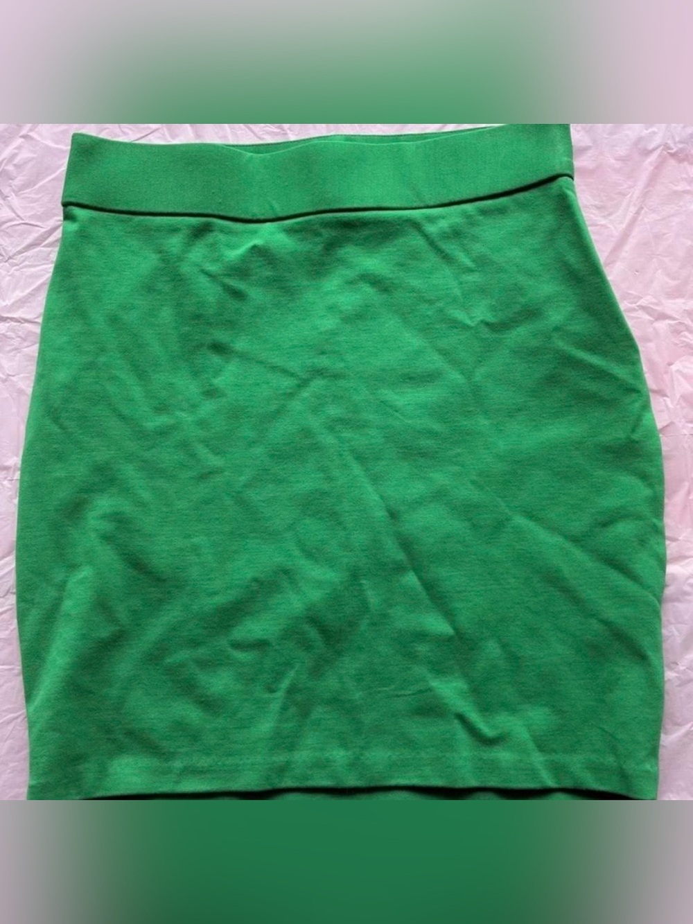 INC International Concepts Green Pencil Mini Skirt Pinup Preppy NWOT Sz 2
